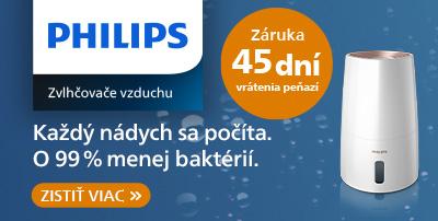 Philips záruka vrátenia peňazí 45 dní na vybrané zvlhčovače vzduchu